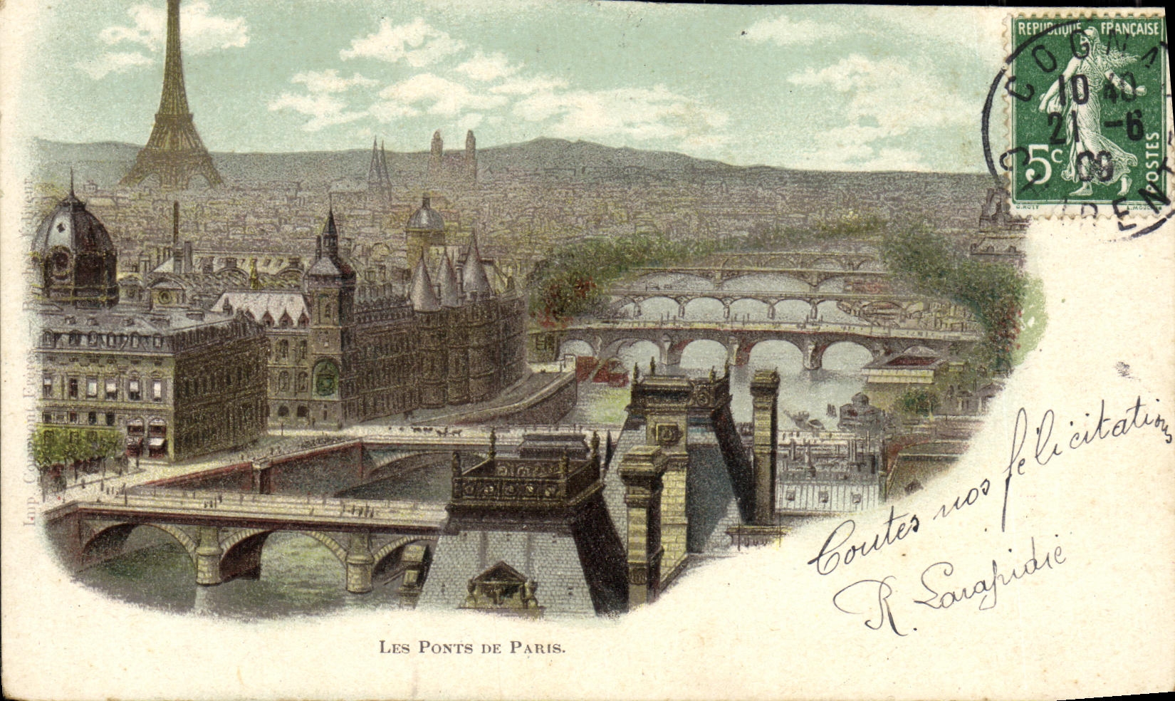 CPA Paris Les Ponts de Paris Belle Jardiniere 