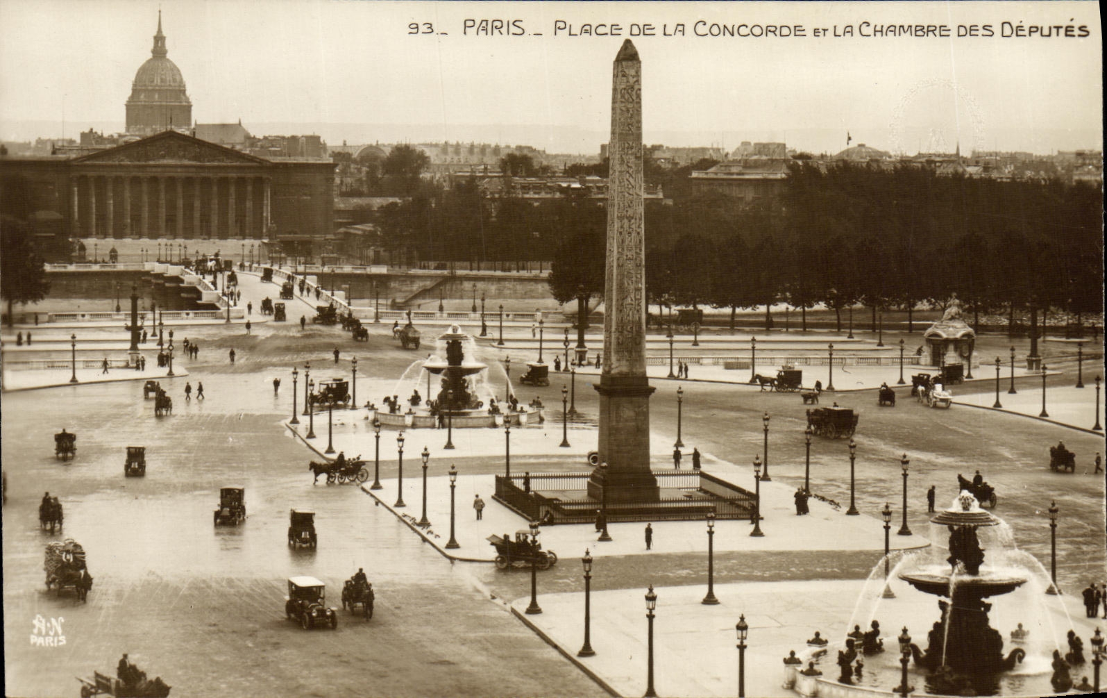 VINTAGE POSTCARD Paris Places Harmony the House of Commons