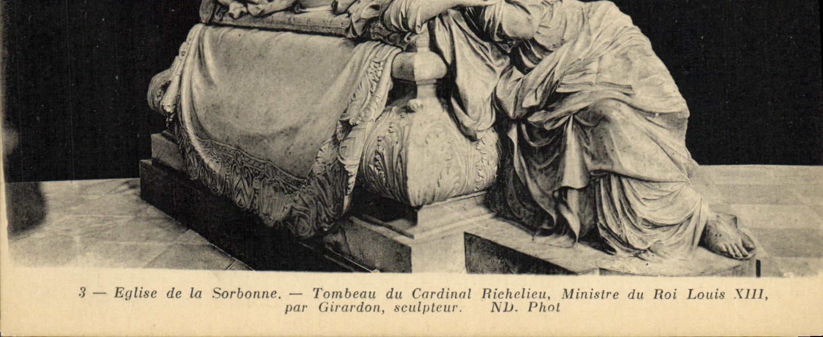 CPA Paris Eglise de la Sorbonne Tombeau du Cardinal Richelieu Ministre du roi Louis XIII par Girardon