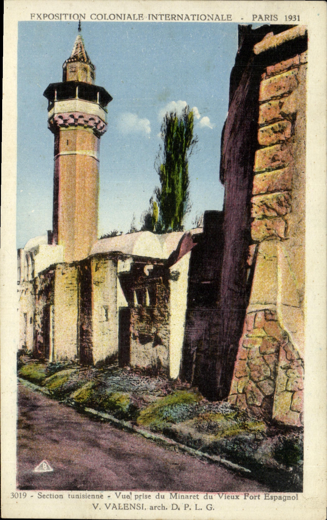 CPA Paris Exposition Colonale Internationale 1931 Section tunisienne Vue prise du minaret du vieux port espagnol
