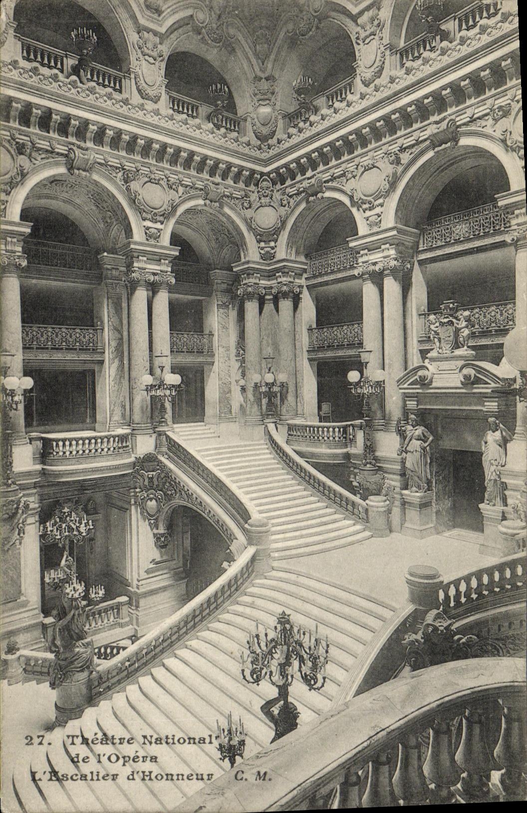 CPA Paris Opera Escalier d honneur
