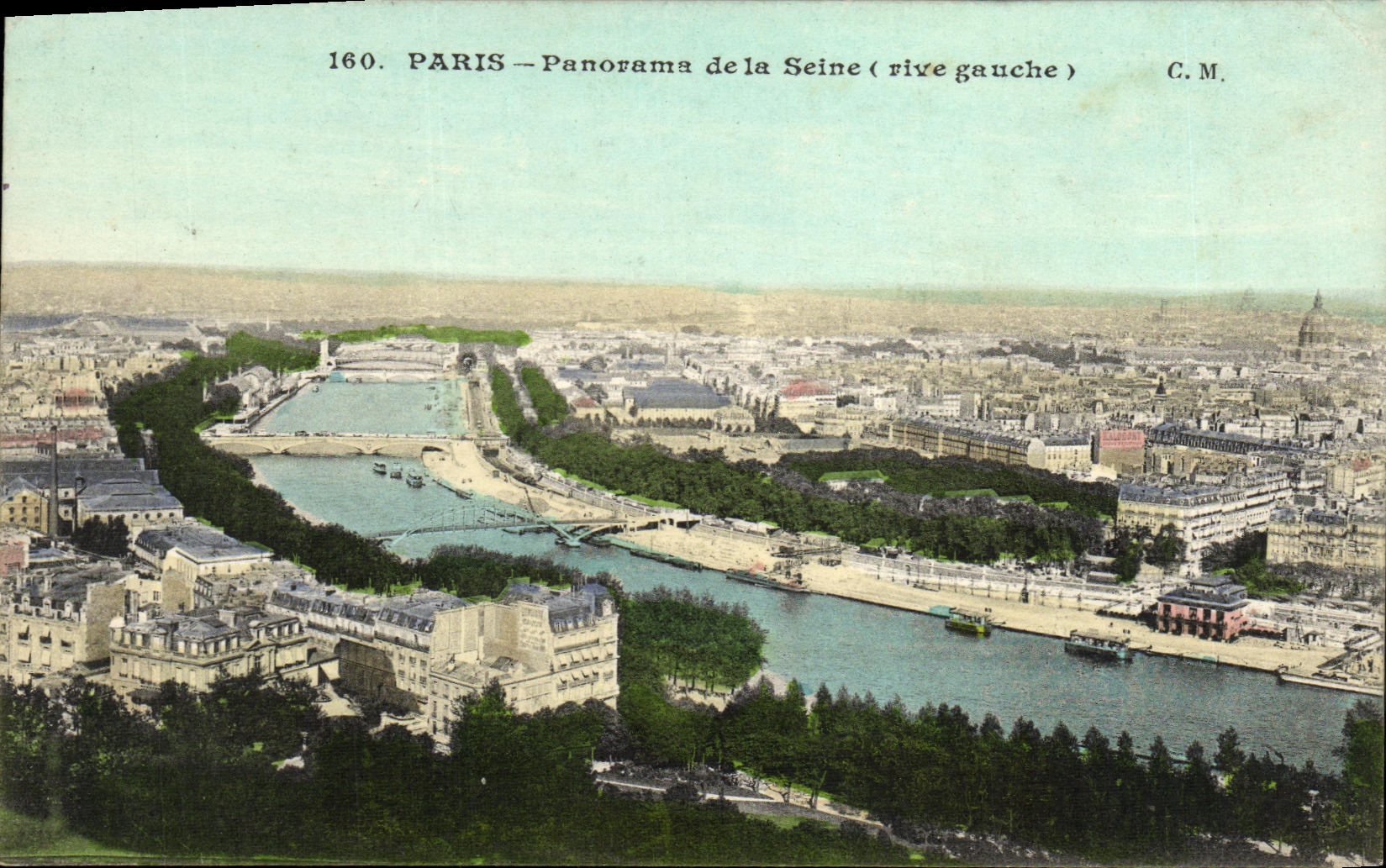 CPA Paris Panorama de la Seine
