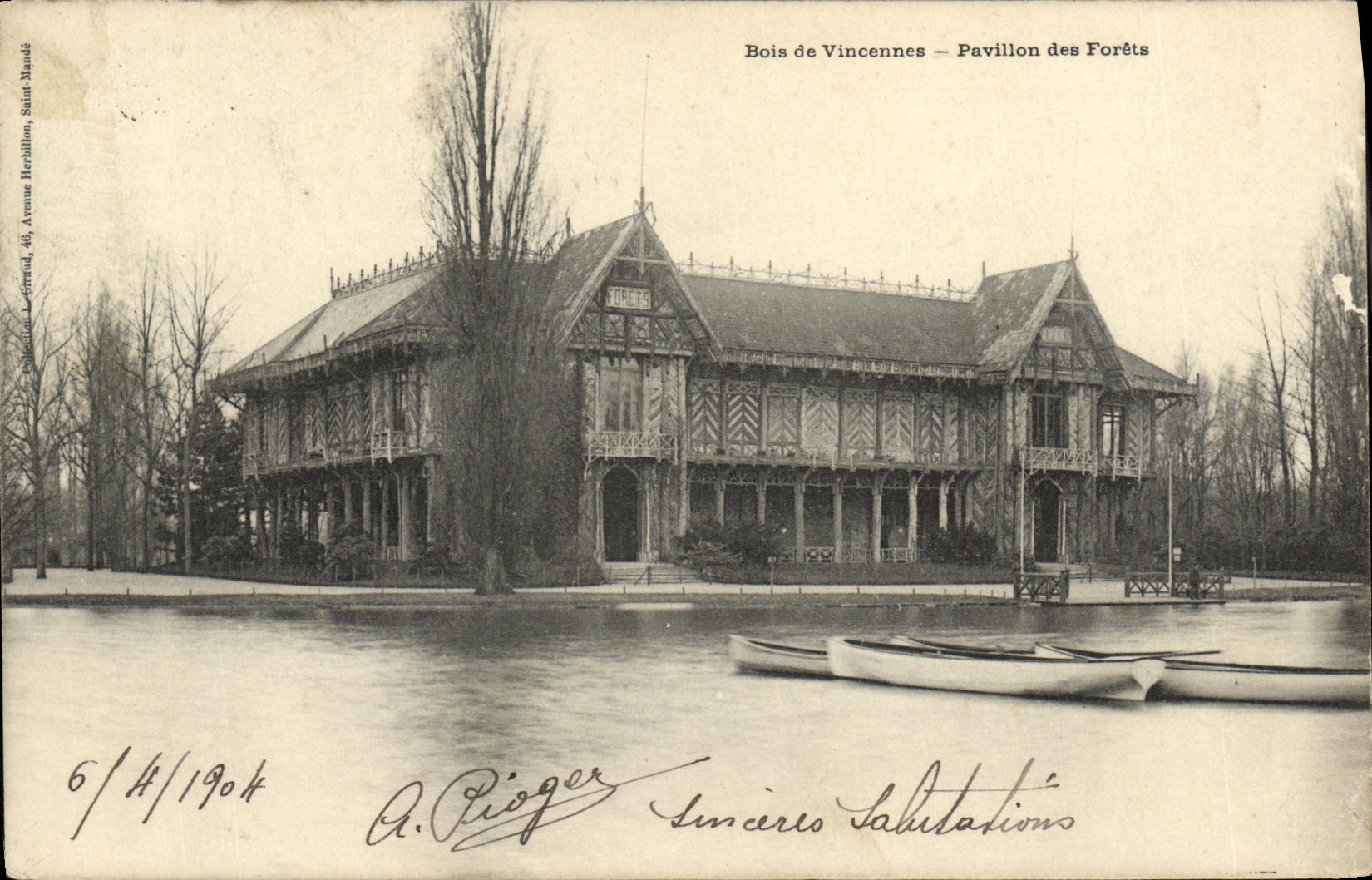CPA Paris Bois de Vincennes Pavillon des Forets