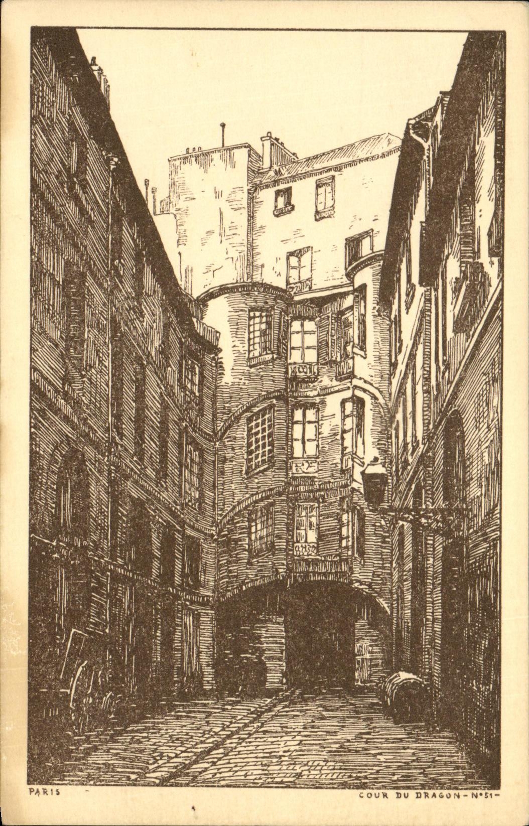 CPA Paris Cour du DRagon