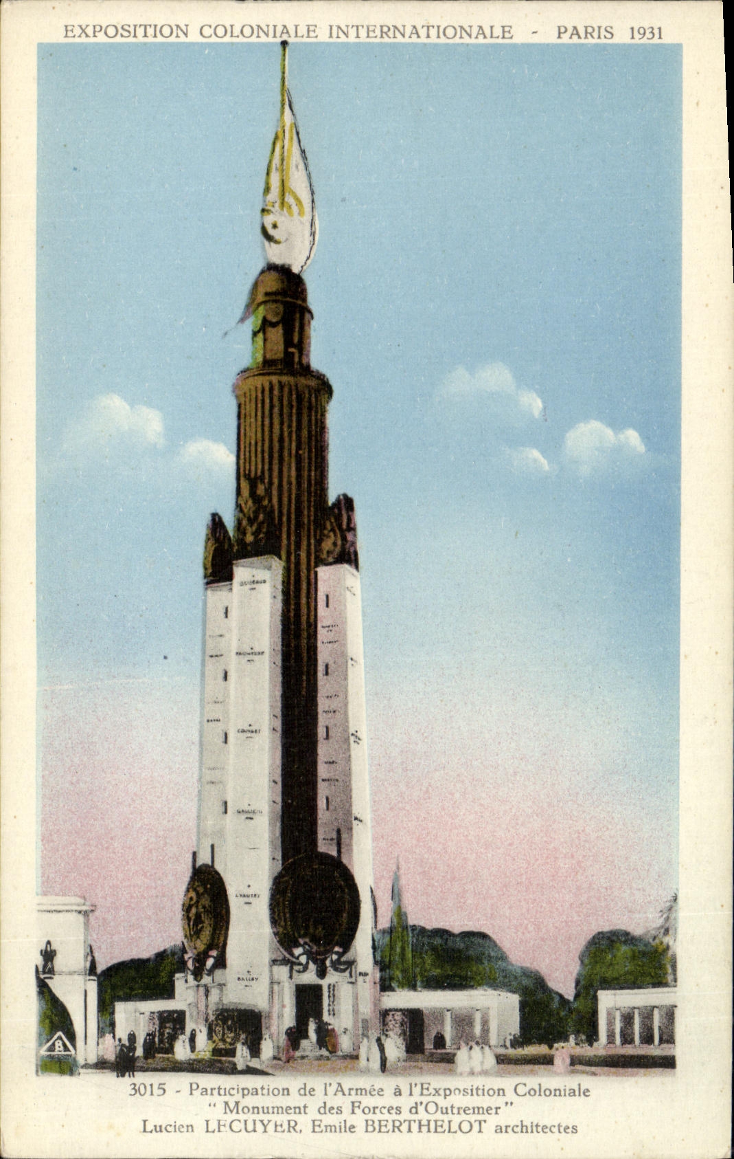 CPA Paris Exposition Coloniale Internationale 1931 Monument des Forces d Outremer Militaria 