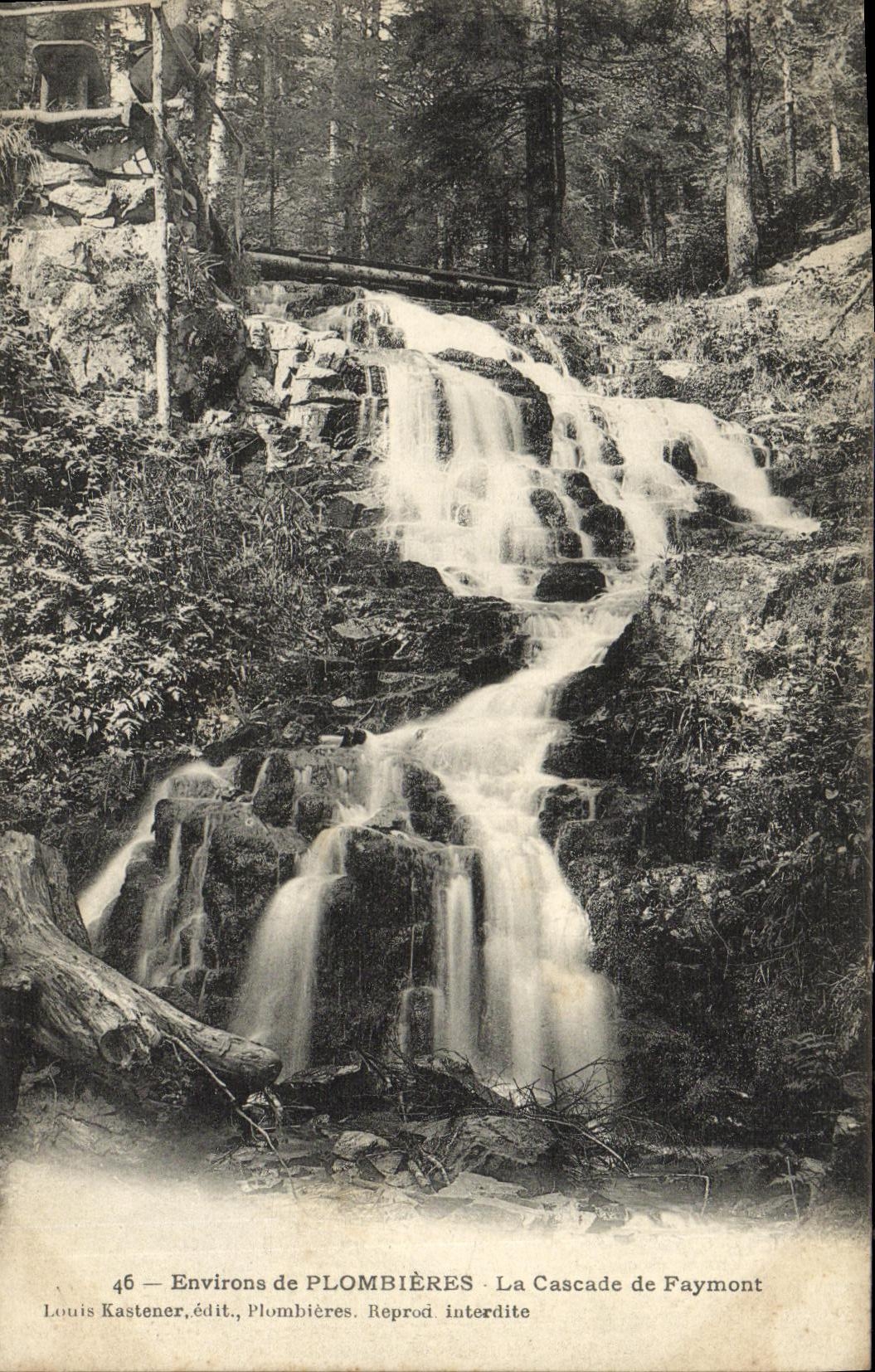 CPA Environs de Plombieres Les Bains La Cascade de Faymont