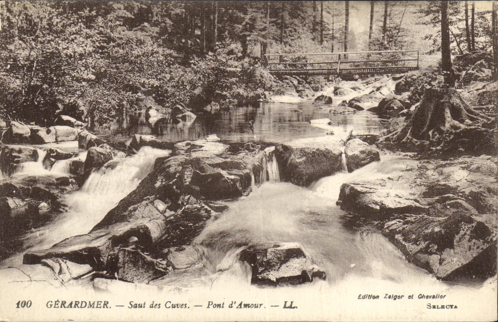 CPA Gerardmer Saut des Cuves Pont d amour