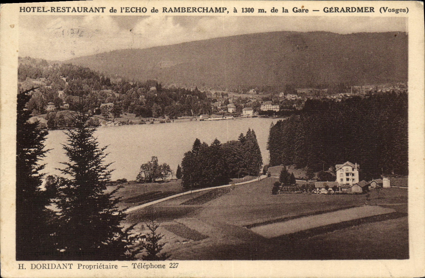 CPA Gerardmer Hotel restaurant de l echo de Rambercamp