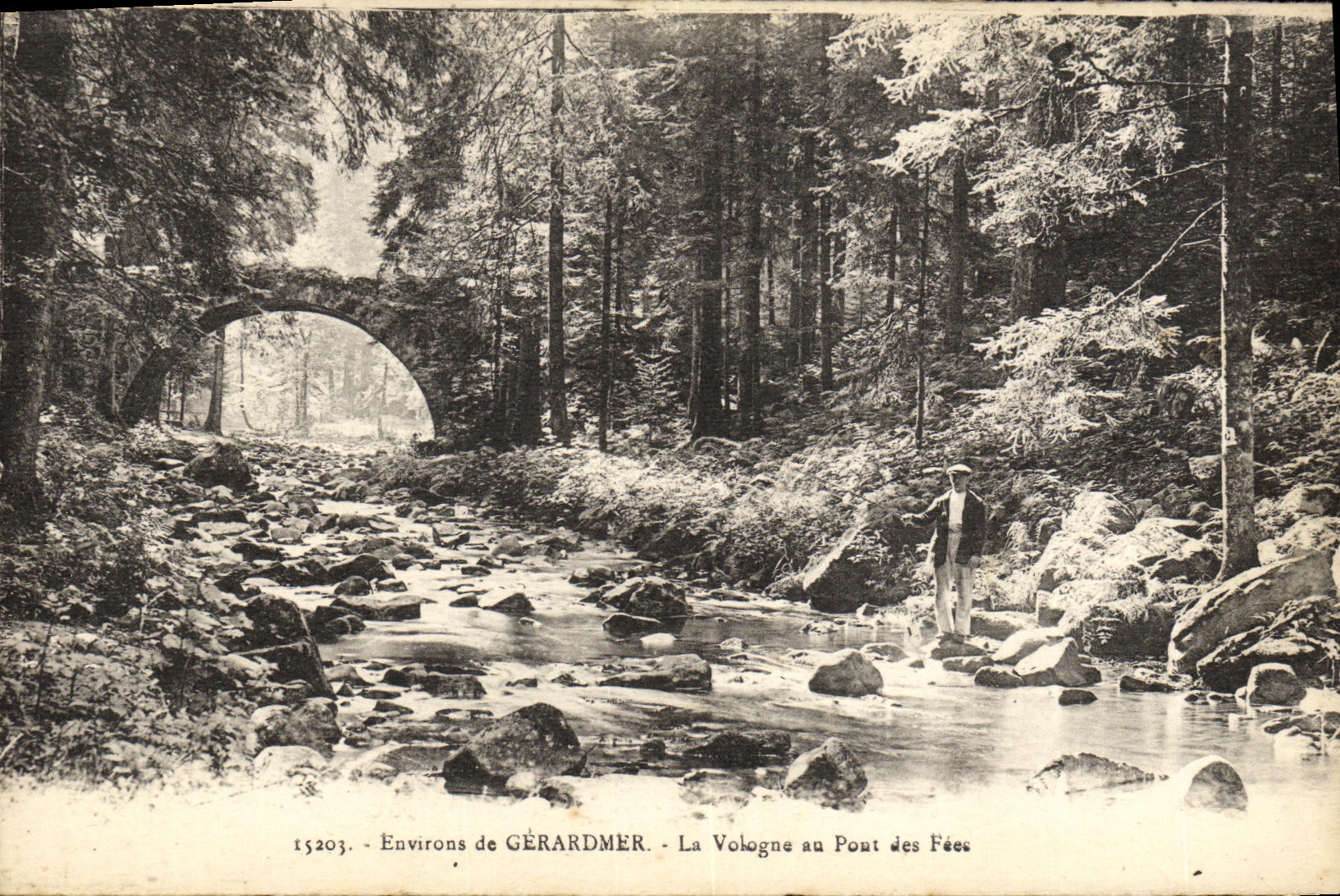 CPA Gerardmer La Vologne au Pont des Fees