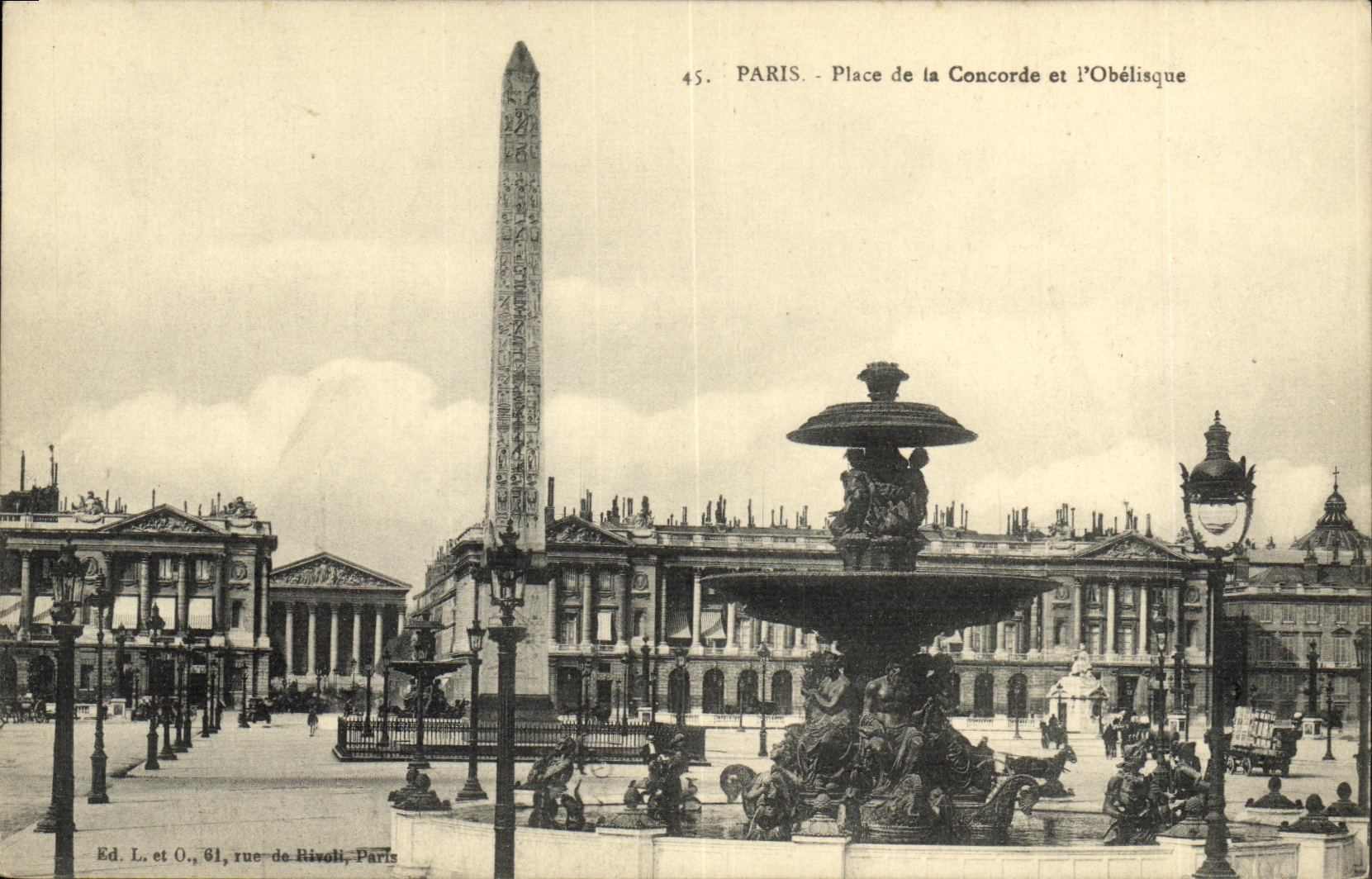 CPA Paris Place de la Concorde et L Obelisque