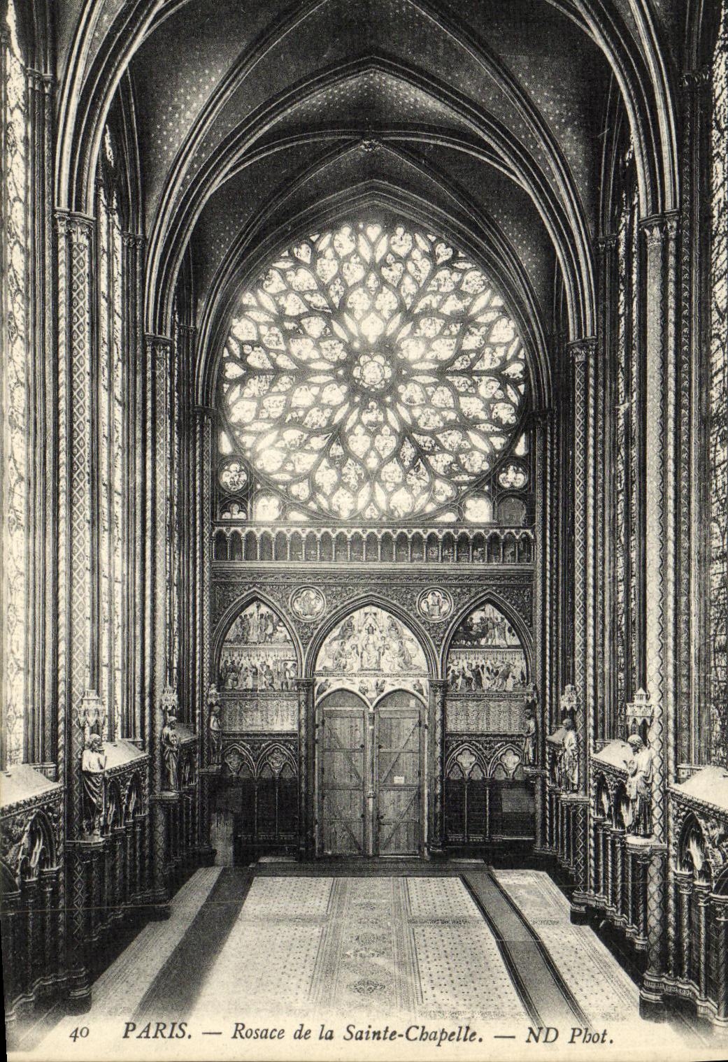 CPA Paris Rosace de la Sainte Chapelle