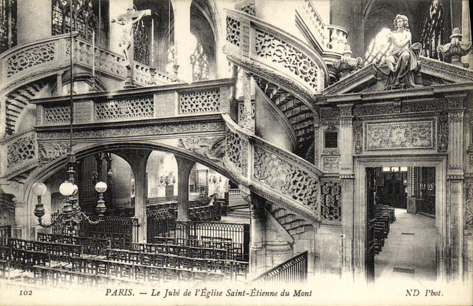 CPA Paris Le Jube de L Eglise Saint Etienne du Mont