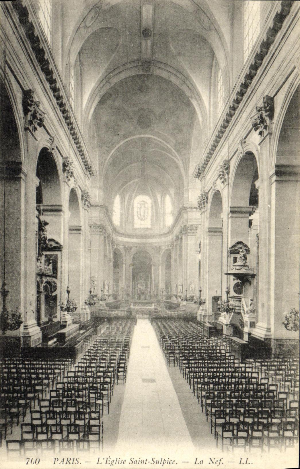 CPA Paris L Eglise Saint Sulpice