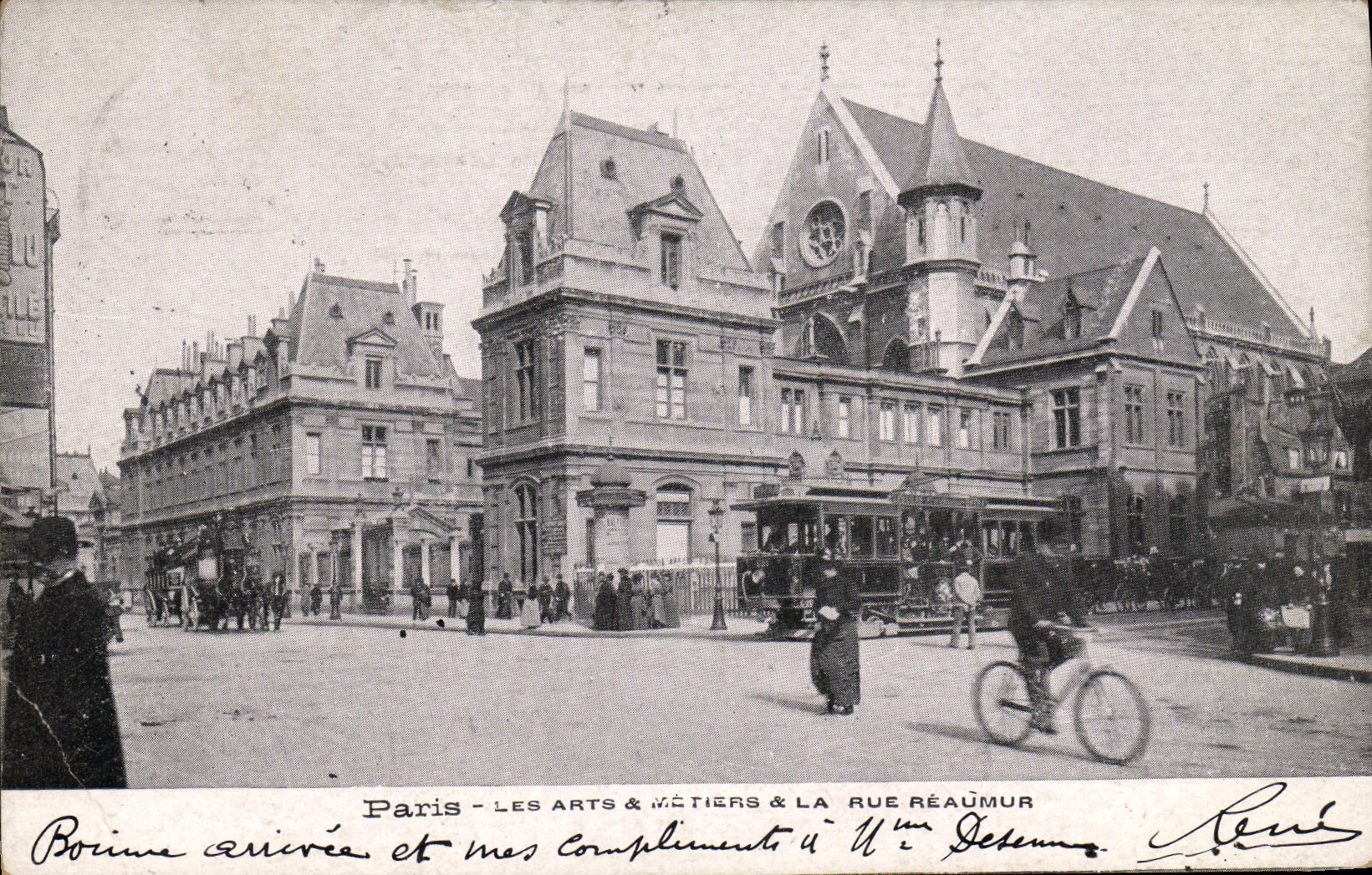 CPA Paris Les Arts et metiers et La Rue Reaumur
