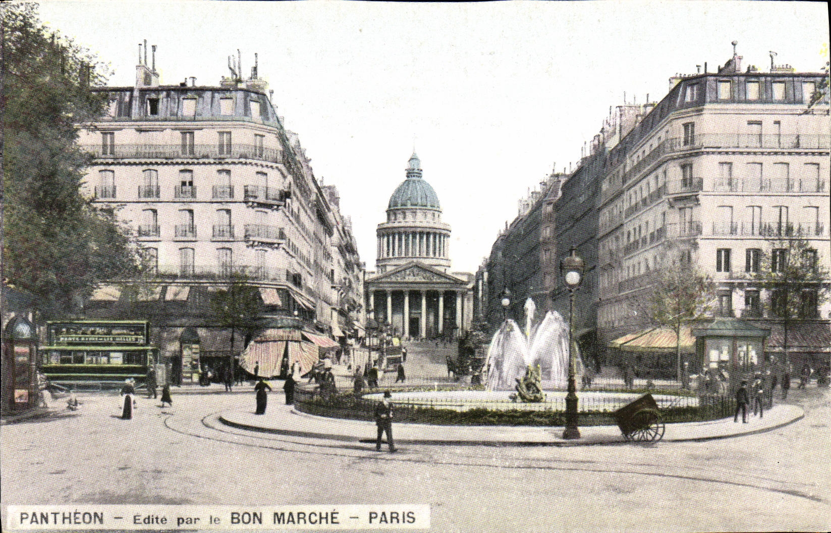 CPA Paris Pantheon Bon Marche Rue Soufflot