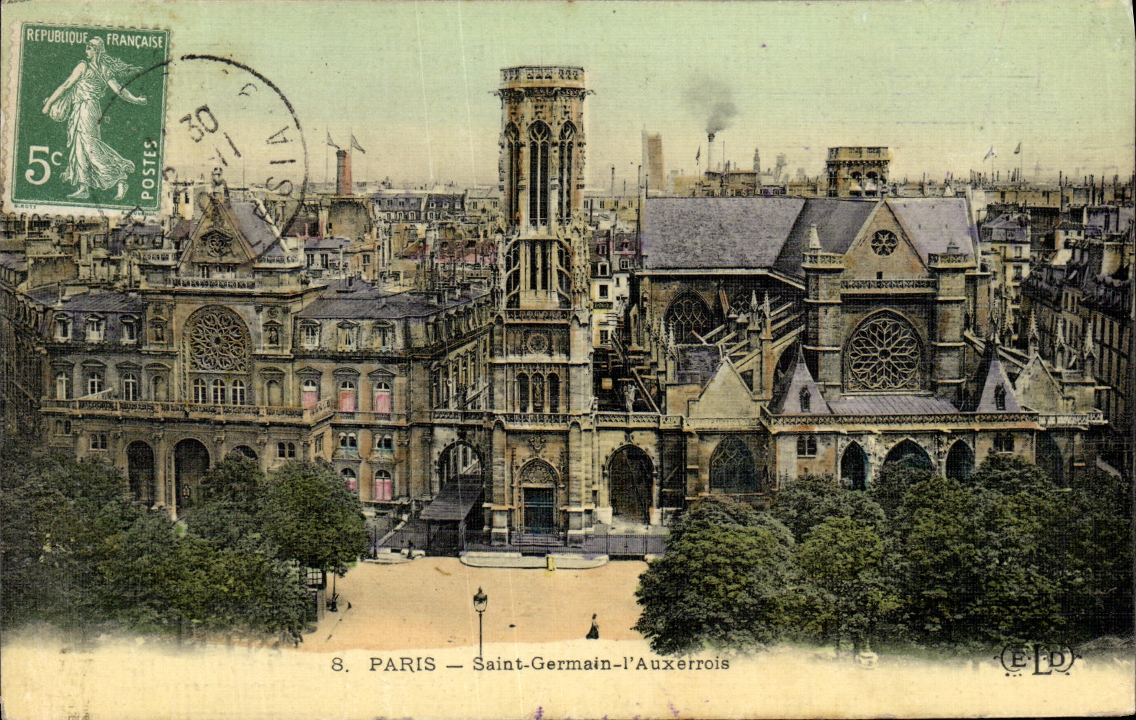 VINTAGE POSTCARD Paris Saint Germain L Auxerre native chart toilee