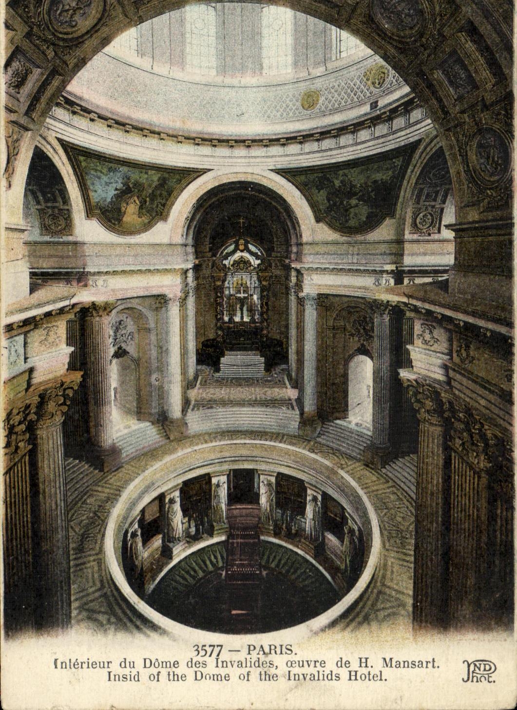 CPA Paris Interieur du dome des Invalides