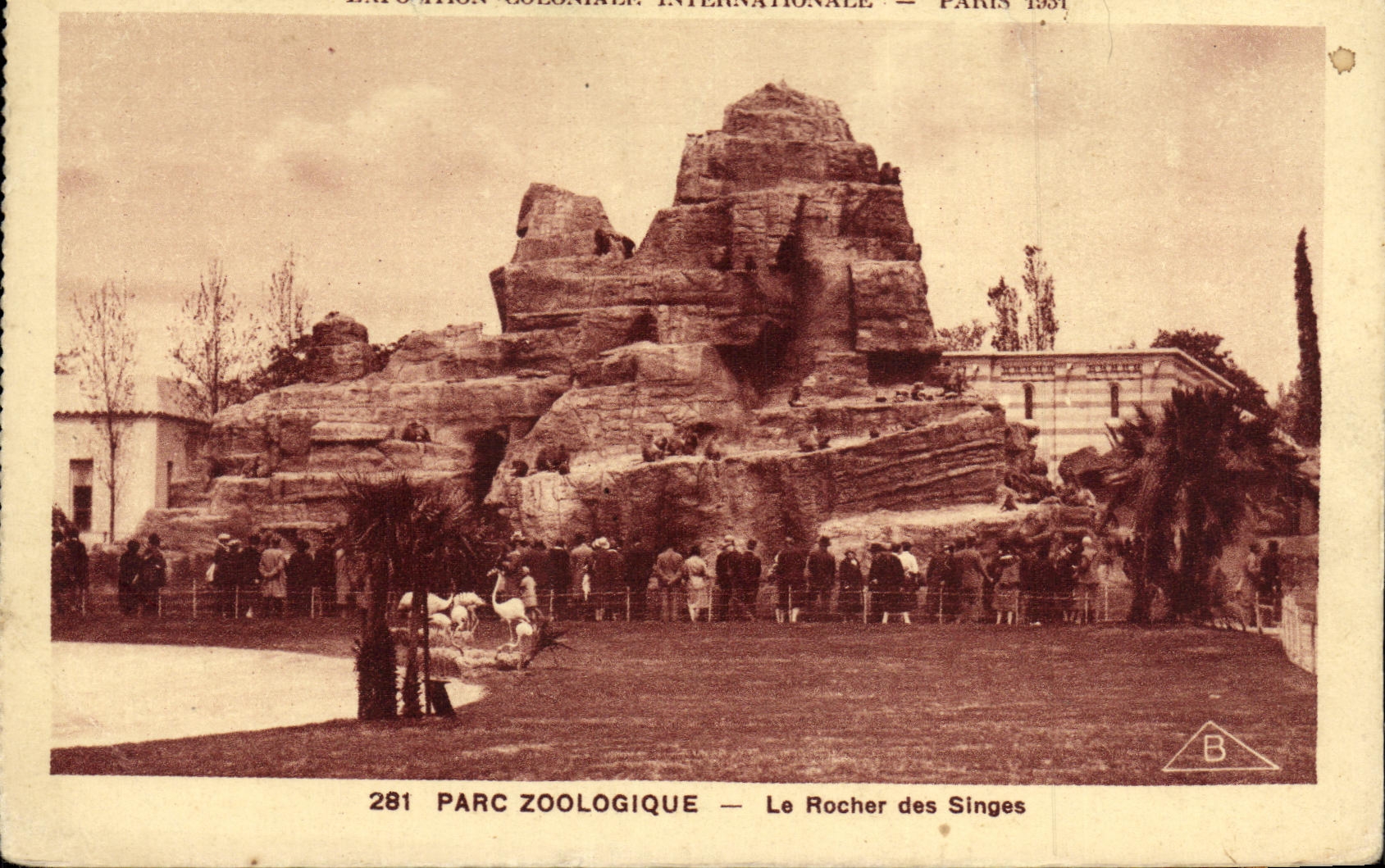 CPA Parc Zoologique Le Rocher des Singes Zoo Paris 