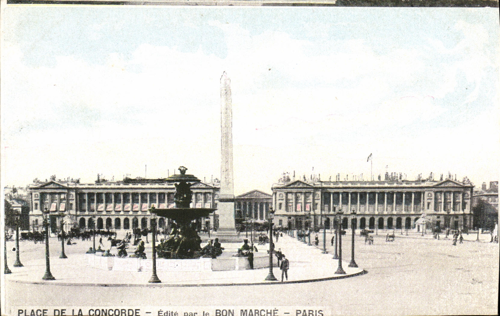 CPA Place de la Concorde Edite par le Bon Marche Paris
