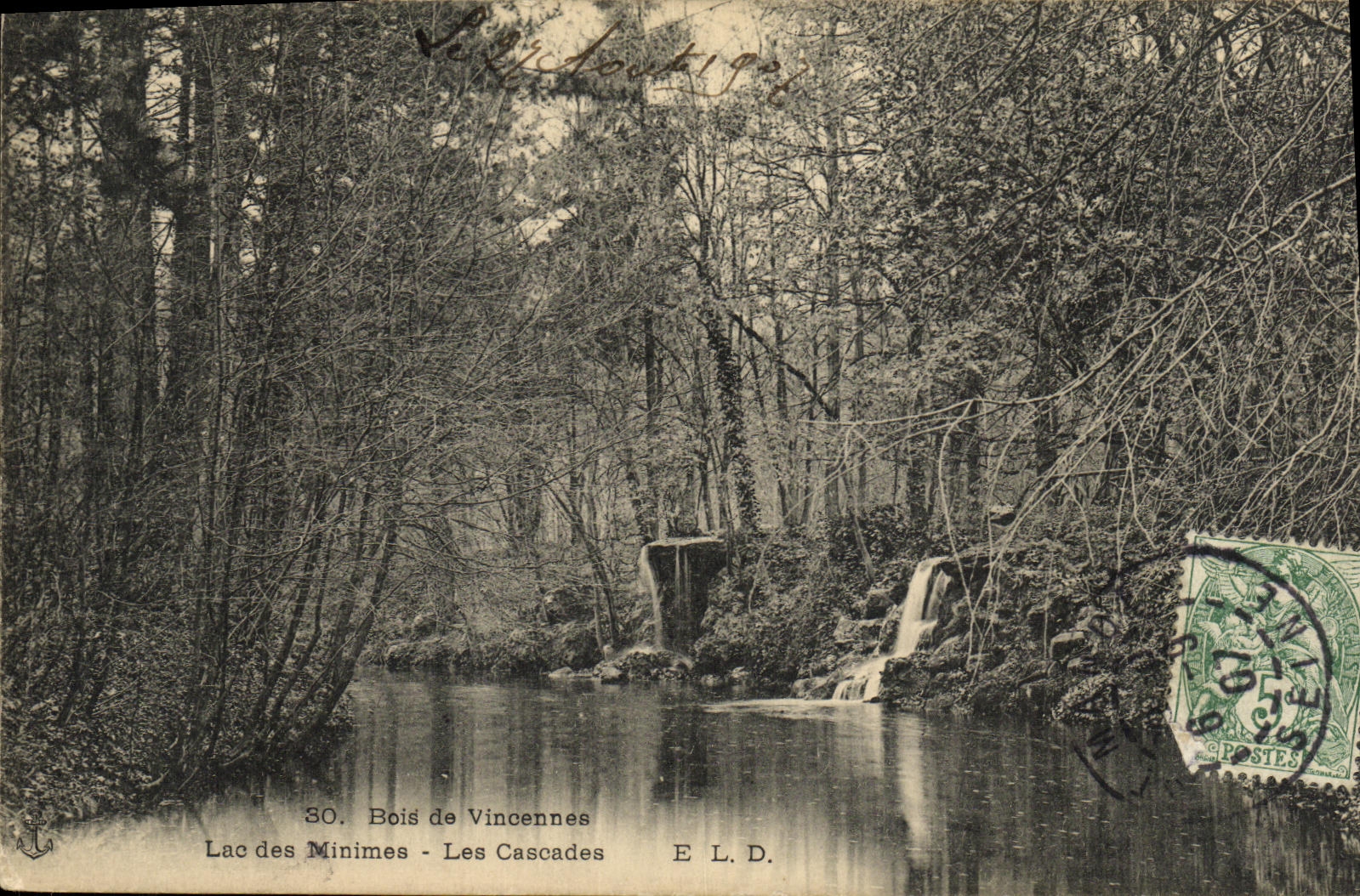 CPA Bois de Vincennes Lac des Minimes Les Cascades