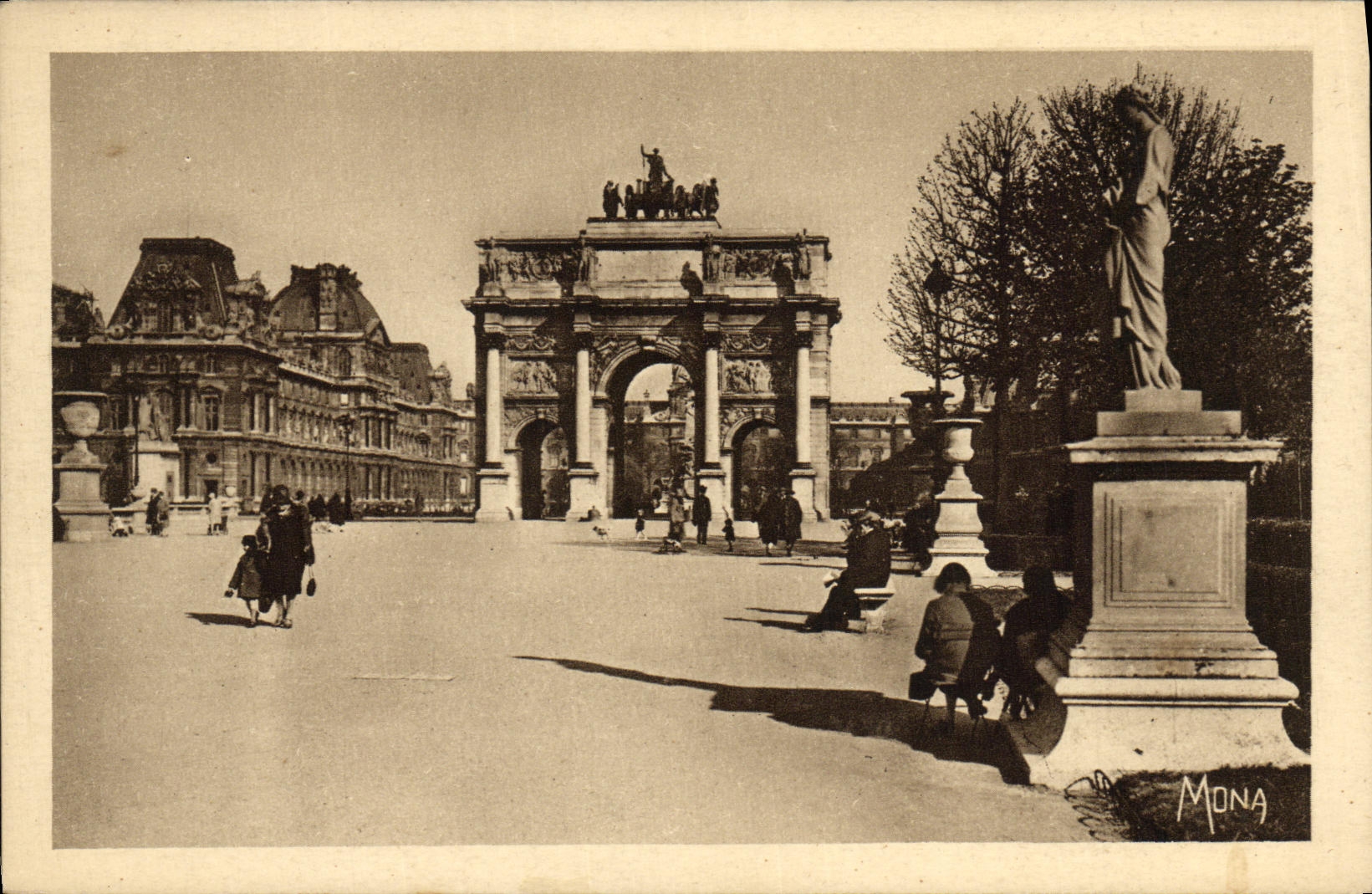 CPA Les Petits Tableaux de Paris Le Jardin des Tuileries