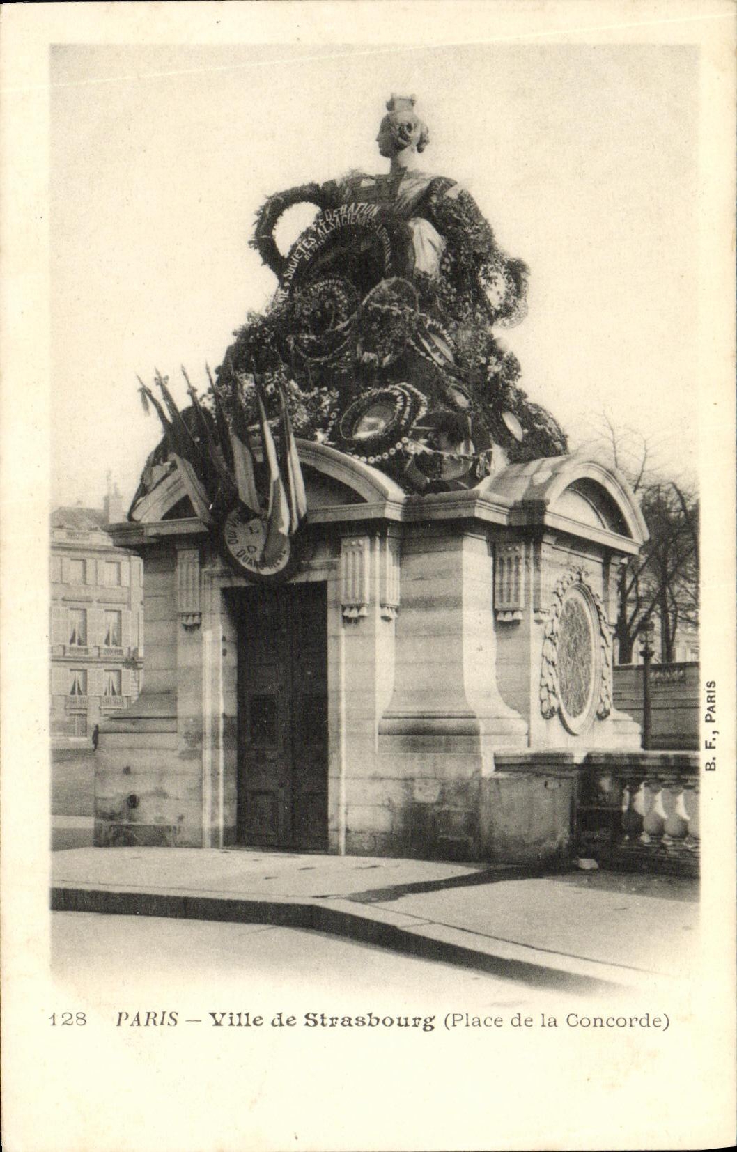 CPA Paris Ville de Strasbourg Place de la Concorde