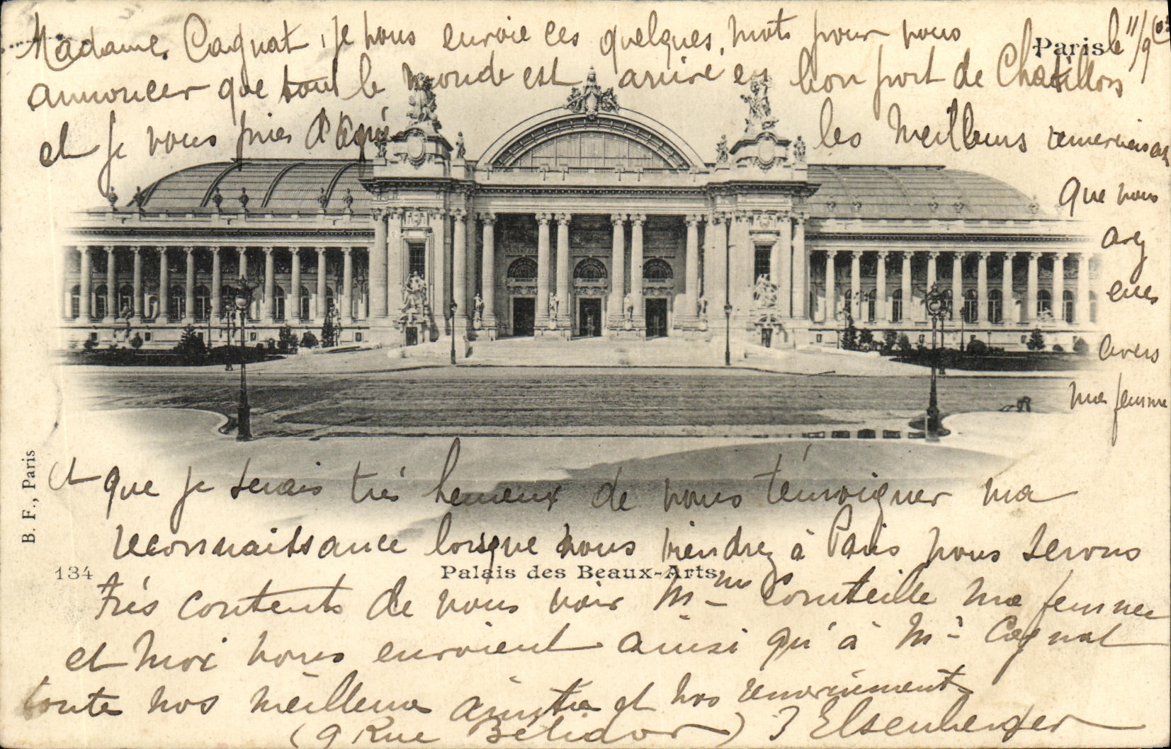 CPA Paris Palais des Beaux Arts