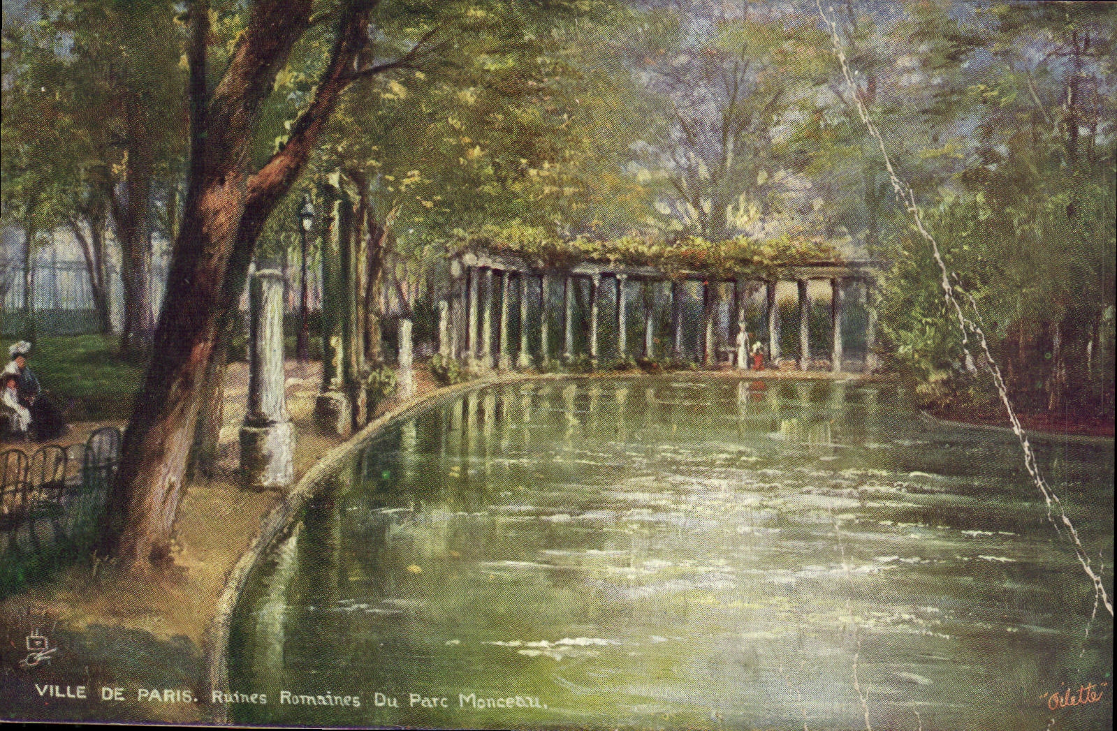 CPA Ville de Paris Ruines Romains Du Parc Monceau