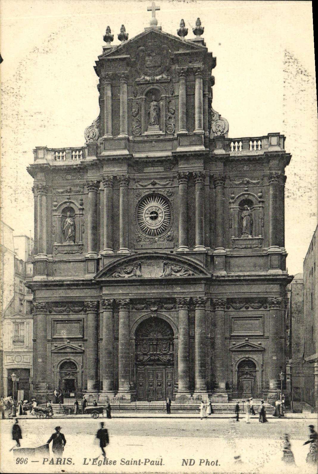 CPA Paris L Eglise Saint Paul