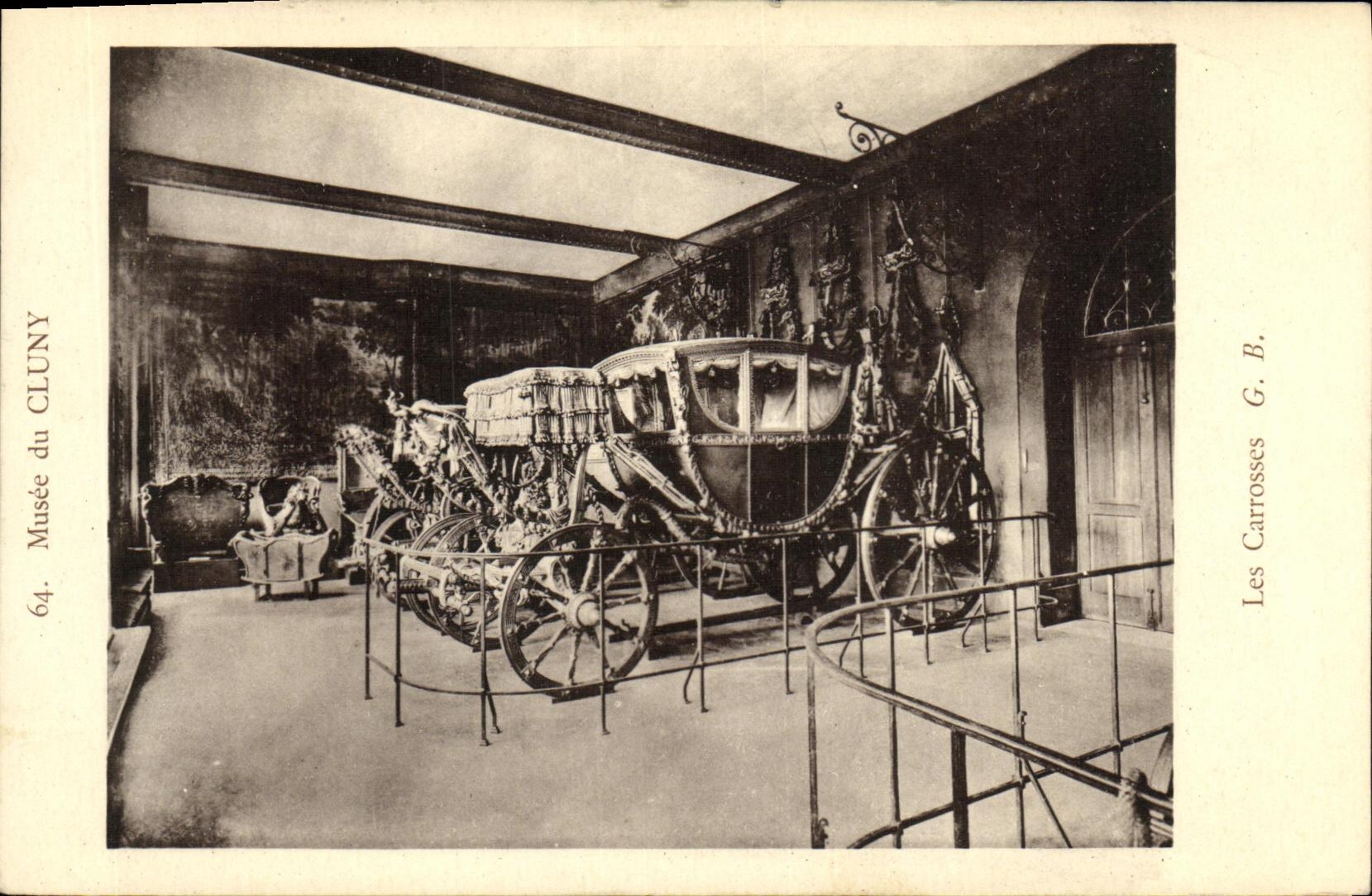 VINTAGE POSTCARD Musee of Cluny Fit with body Them Paris