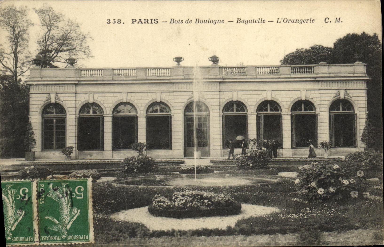 CPA Paris Bois de Boulogne Bagalelle L Orangerie