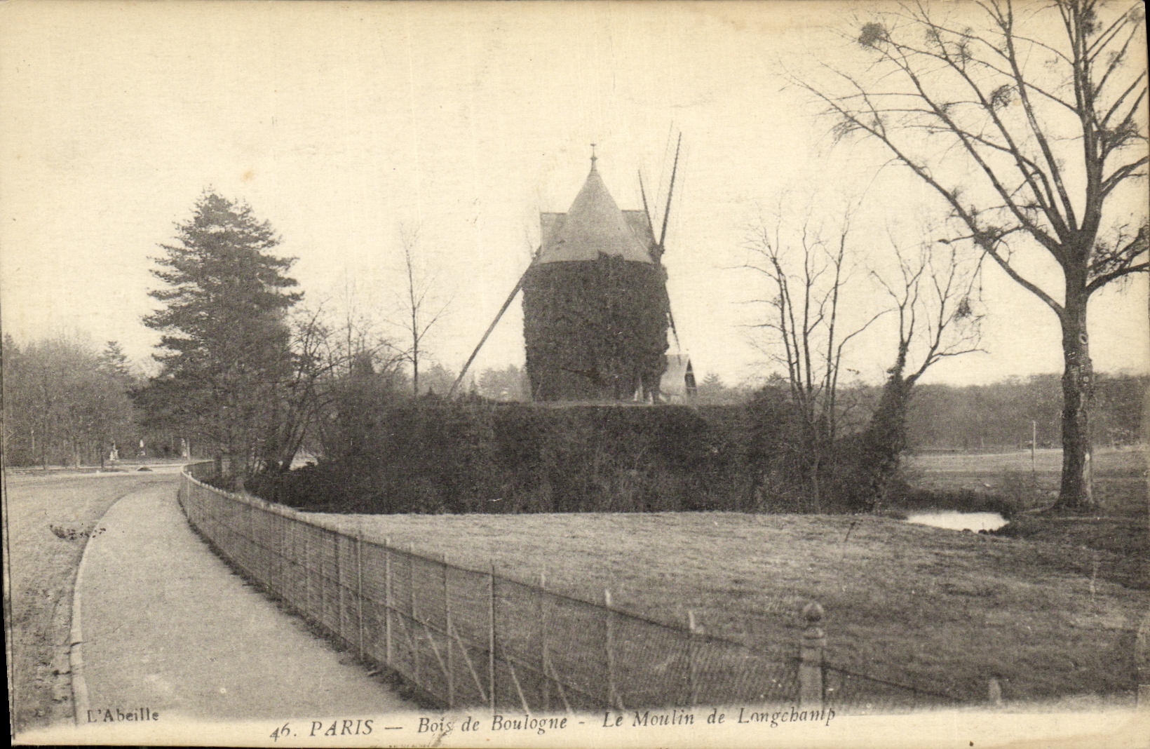 CPA Paris Bois de Boulogne Le Moulin de Langchamp