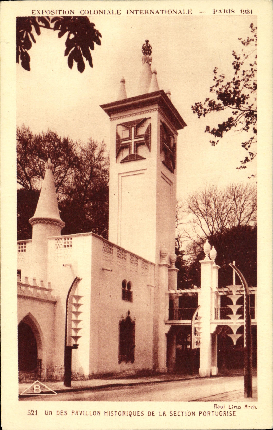 CPA Exposition Coloniale Internationale Paris Un des Pavillon Historiques de la Section Portugaise Portugal