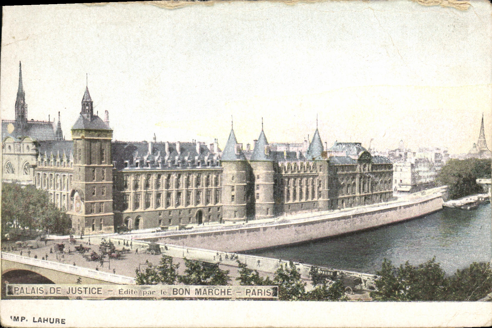 CPA Palais de Justice Edite par le Bon Marche Paris 