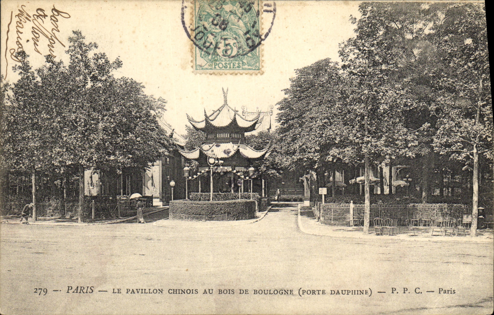 CPA Paris Le Pavilon Chinois au Bois de Boulogne Porte Dauphine Chine China