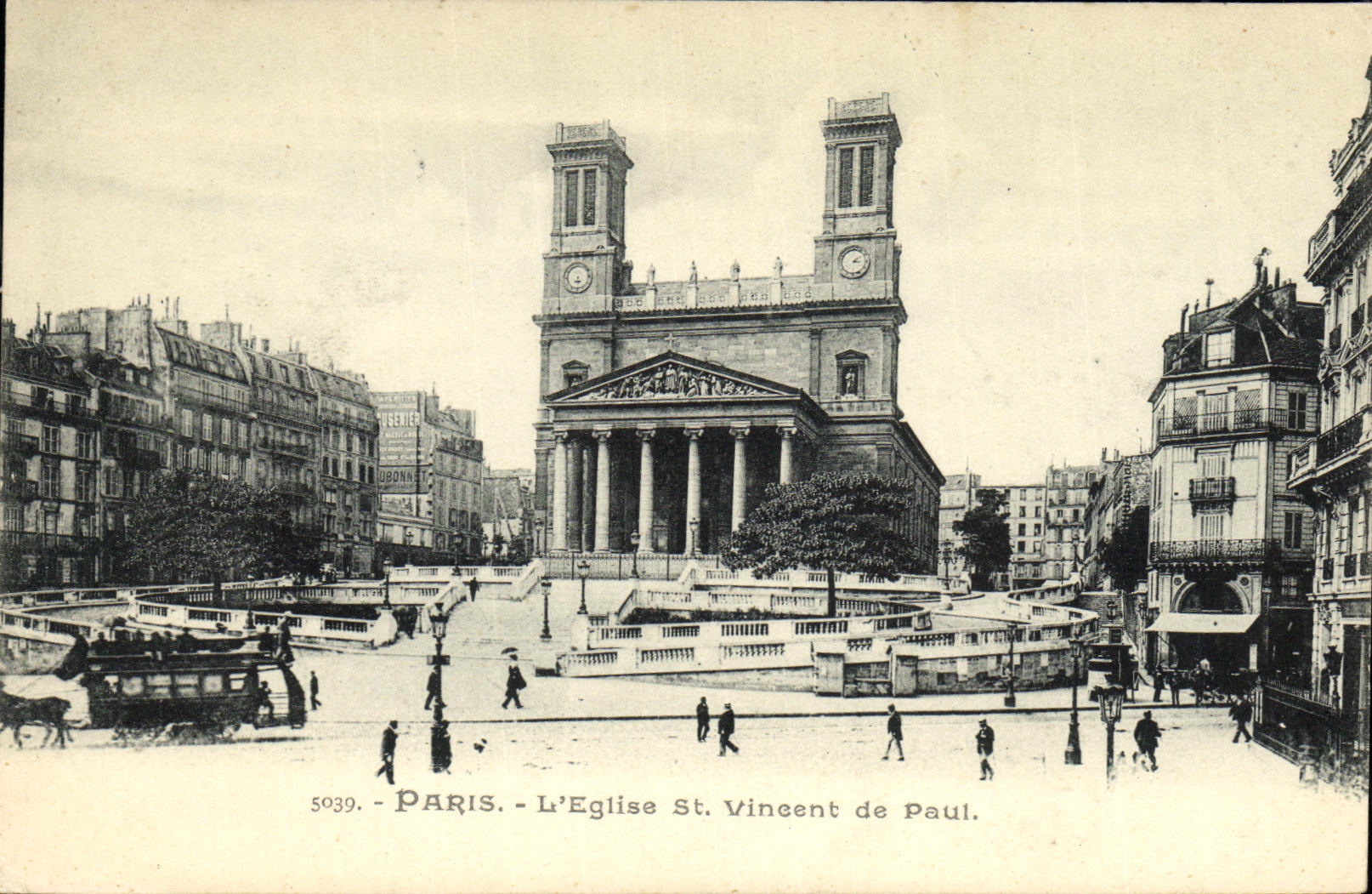 CPA Paris L Eglise St Vincent de Paul
