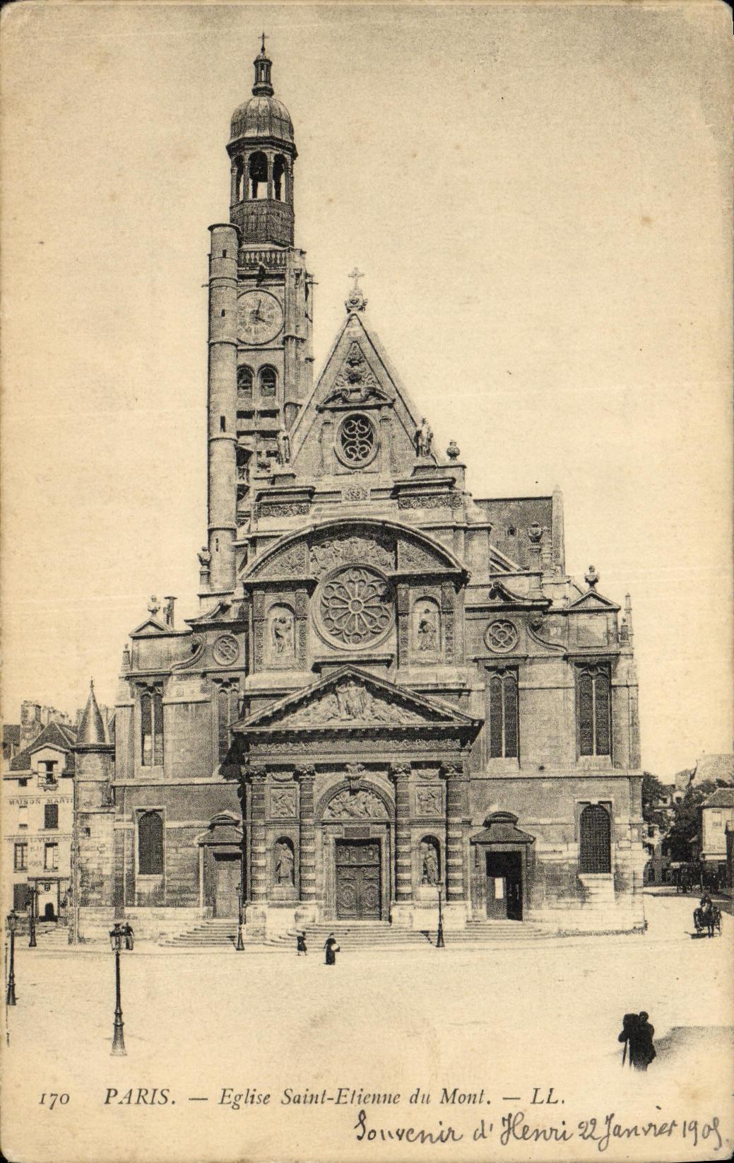 CPA Paris Eglise Saint Etieme du Mont