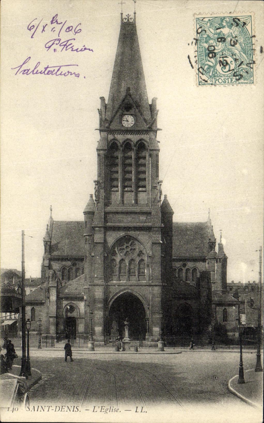 VINTAGE POSTCARD Holy Denis L Church