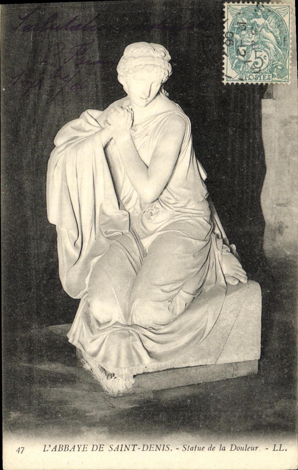 VINTAGE POSTCARD Abbaye Of Denis Saint Rules of the pain