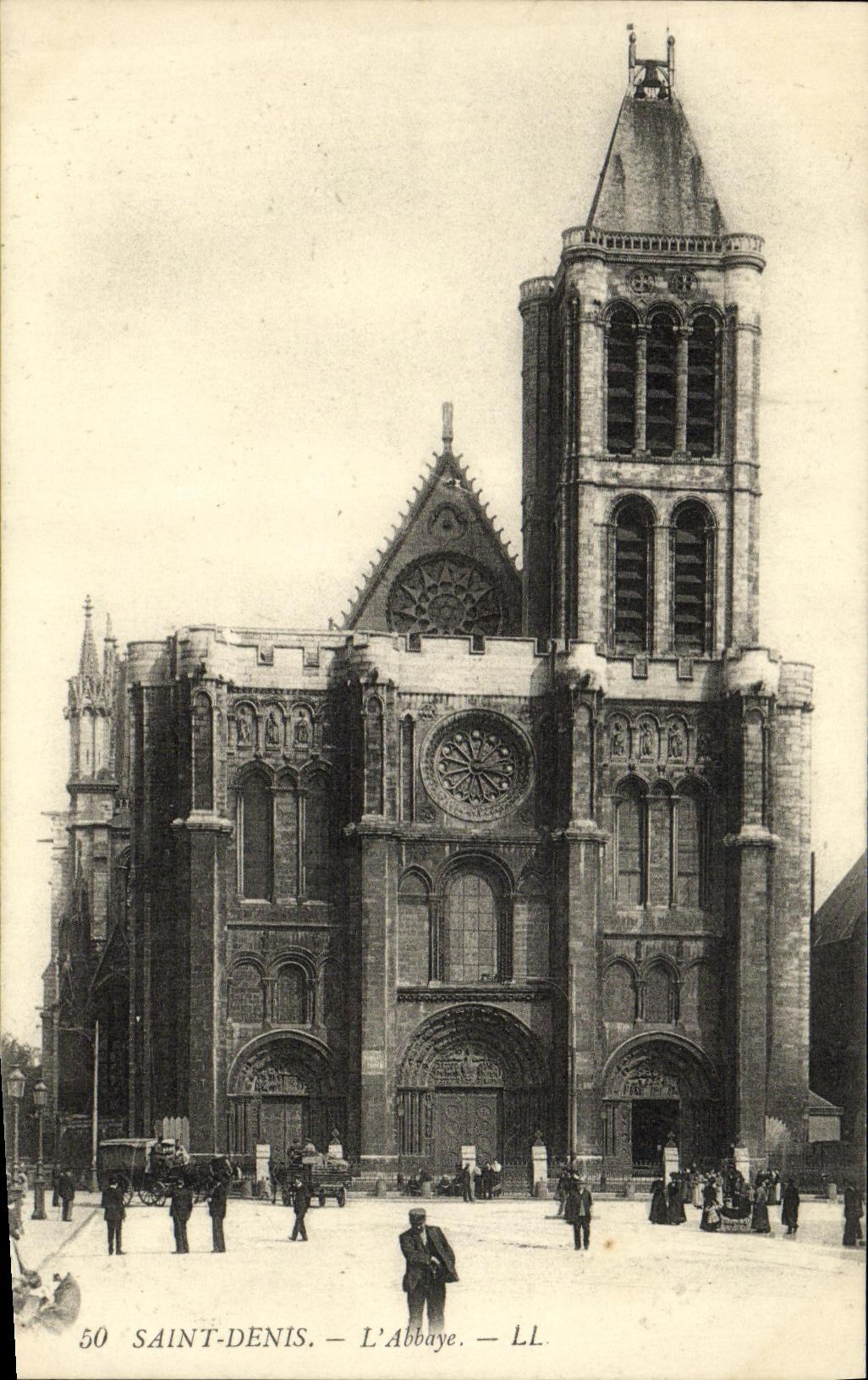 VINTAGE POSTCARD Abbey Of Denis Saint