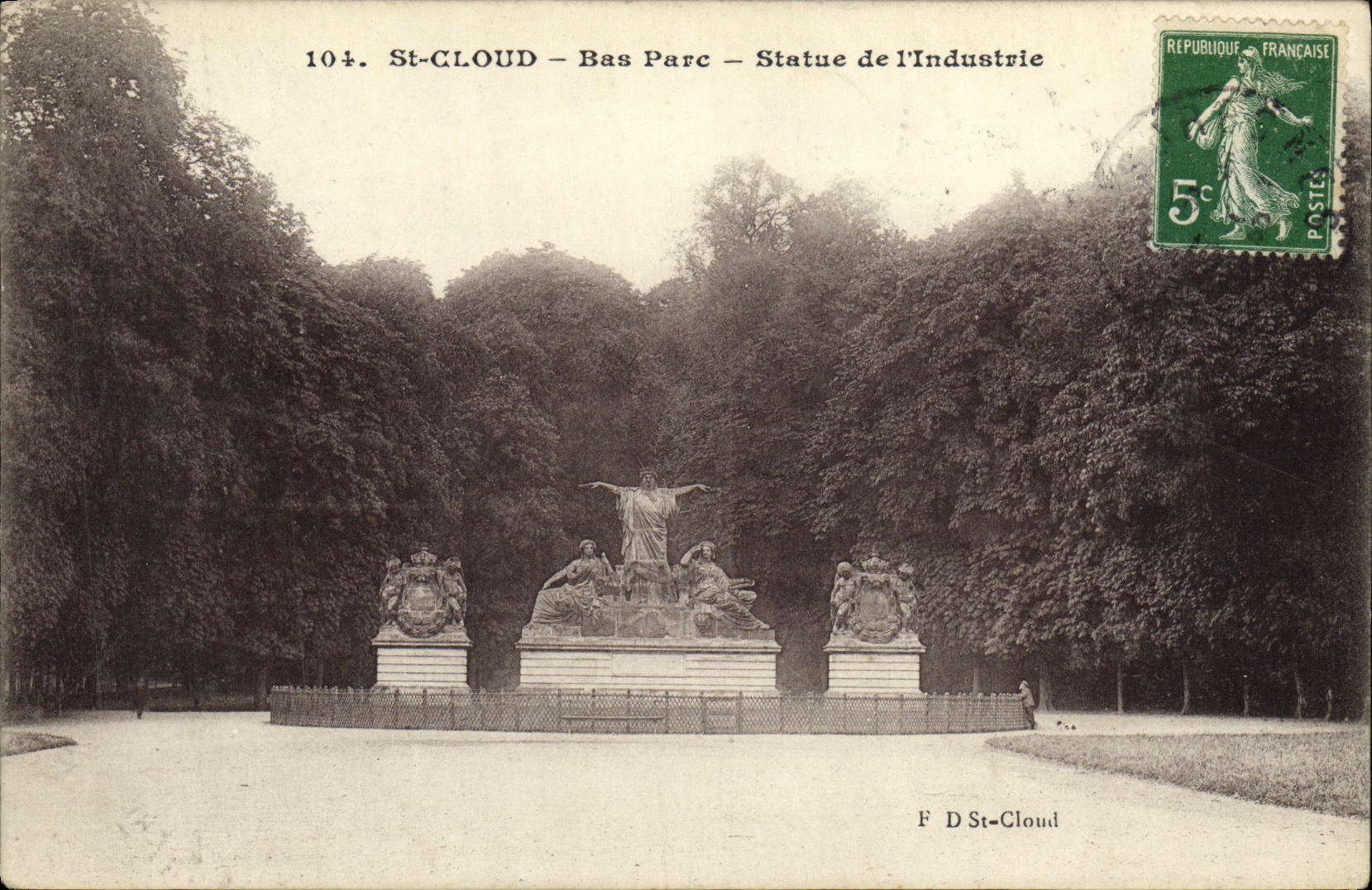 VINTAGE POSTCARD Saint Cloud Bas Park Rules of L Industry