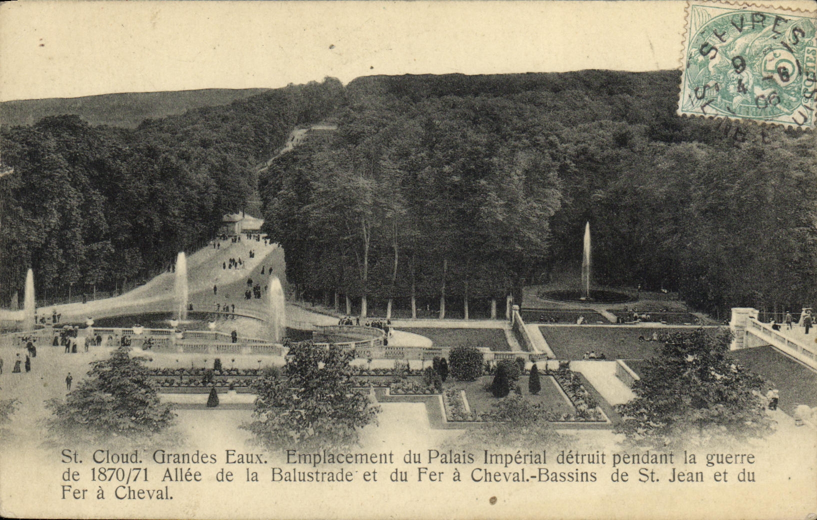 VINTAGE POSTCARD Holy Cloud Large Water Site of the imperial palace