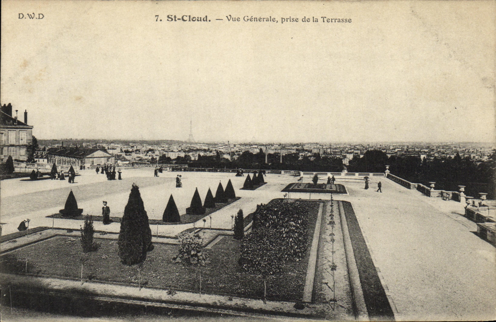 VINTAGE POSTCARD St Cloud View Taken of the Terrace