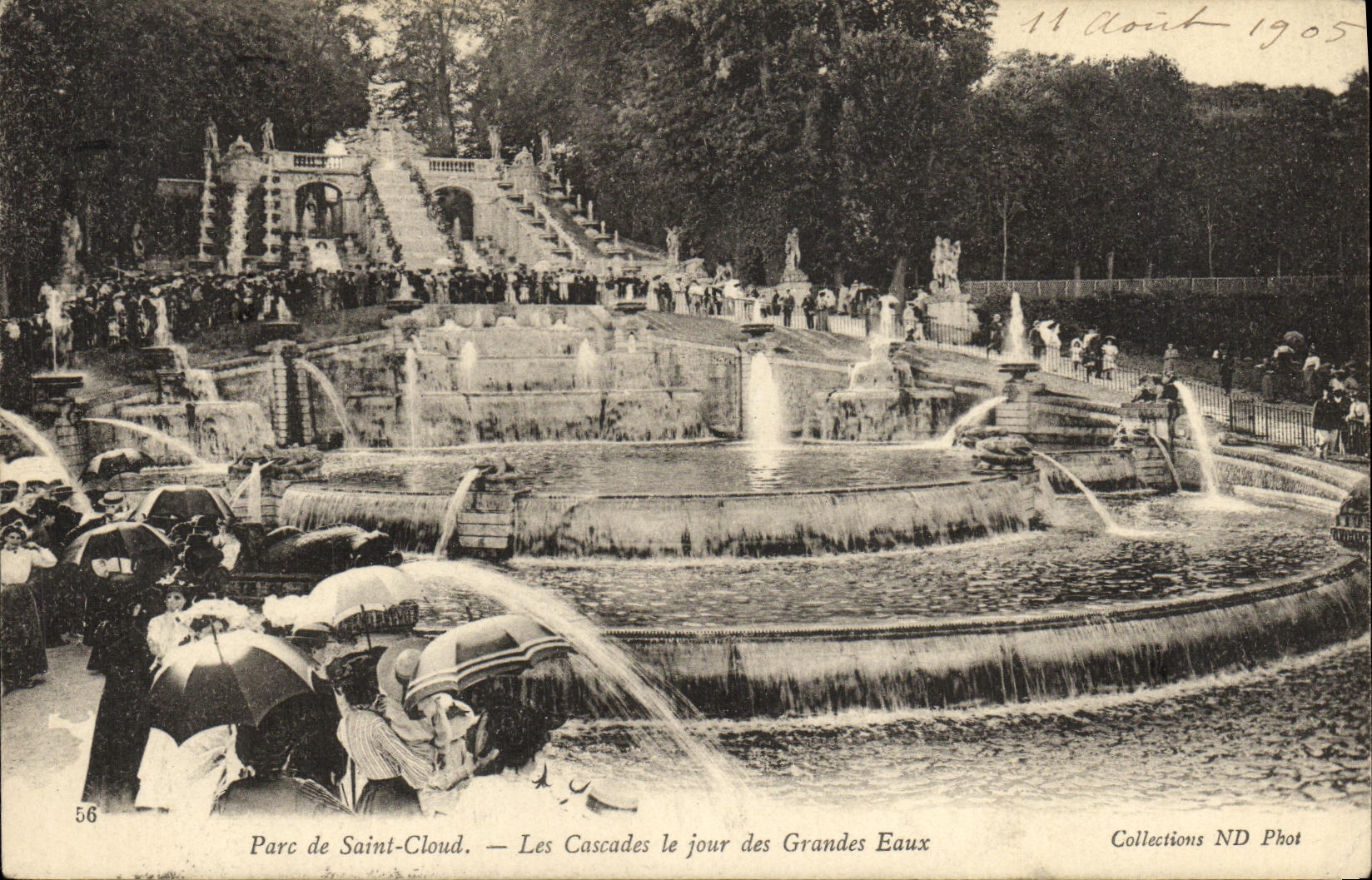 VINTAGE POSTCARD St Cloud Cascades the Day of Large Water