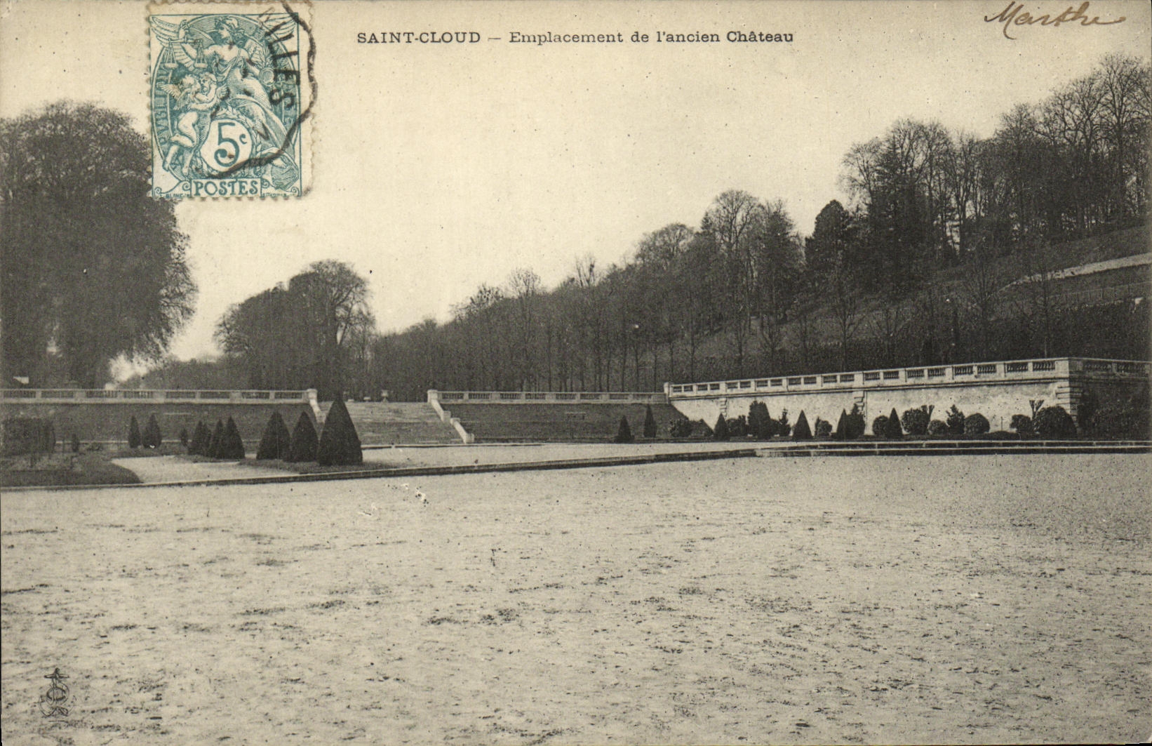 VINTAGE POSTCARD St Cloud Site of L Old Castle