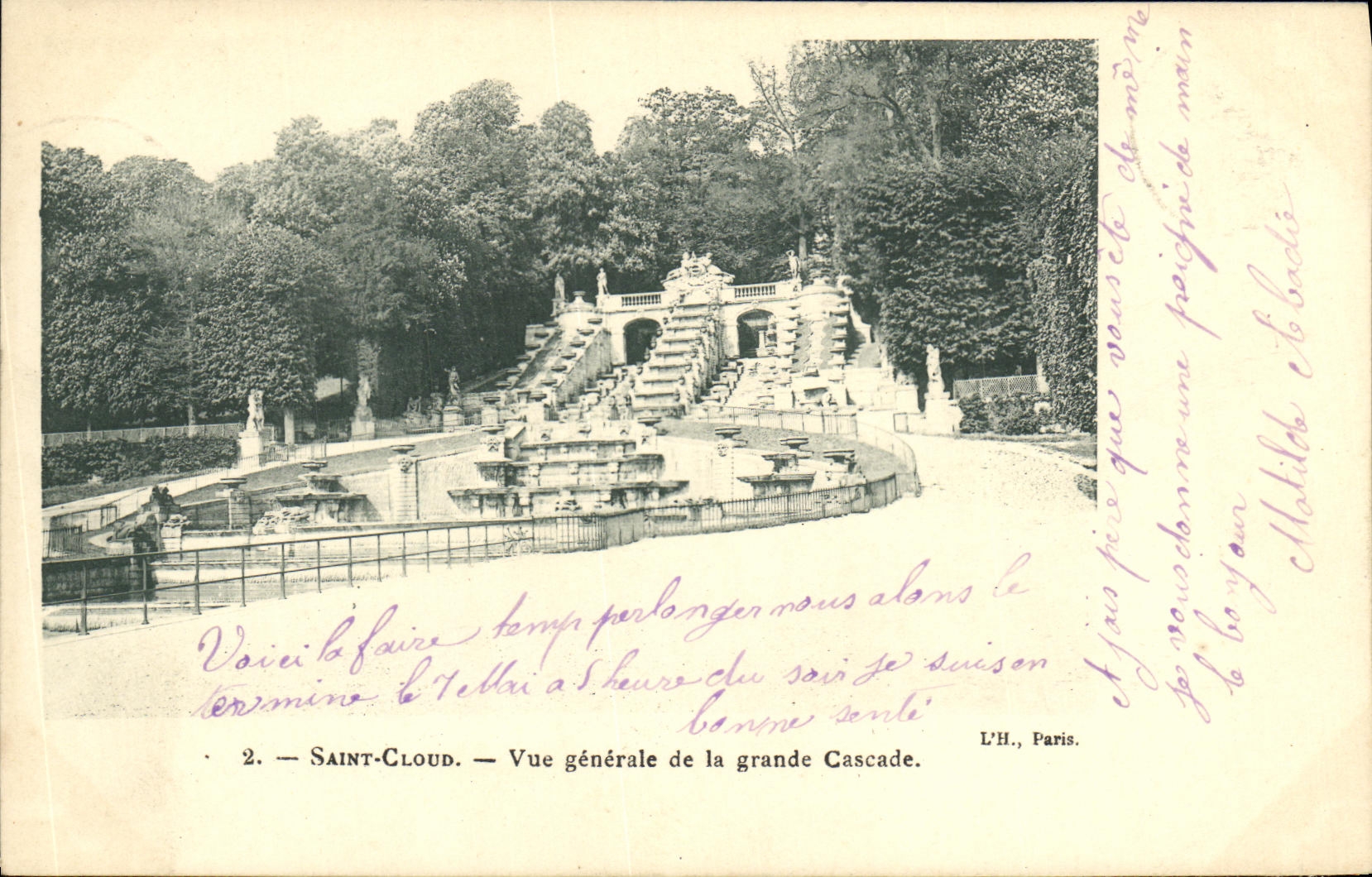 VINTAGE POSTCARD Holy Cloud View of the Large Cascade