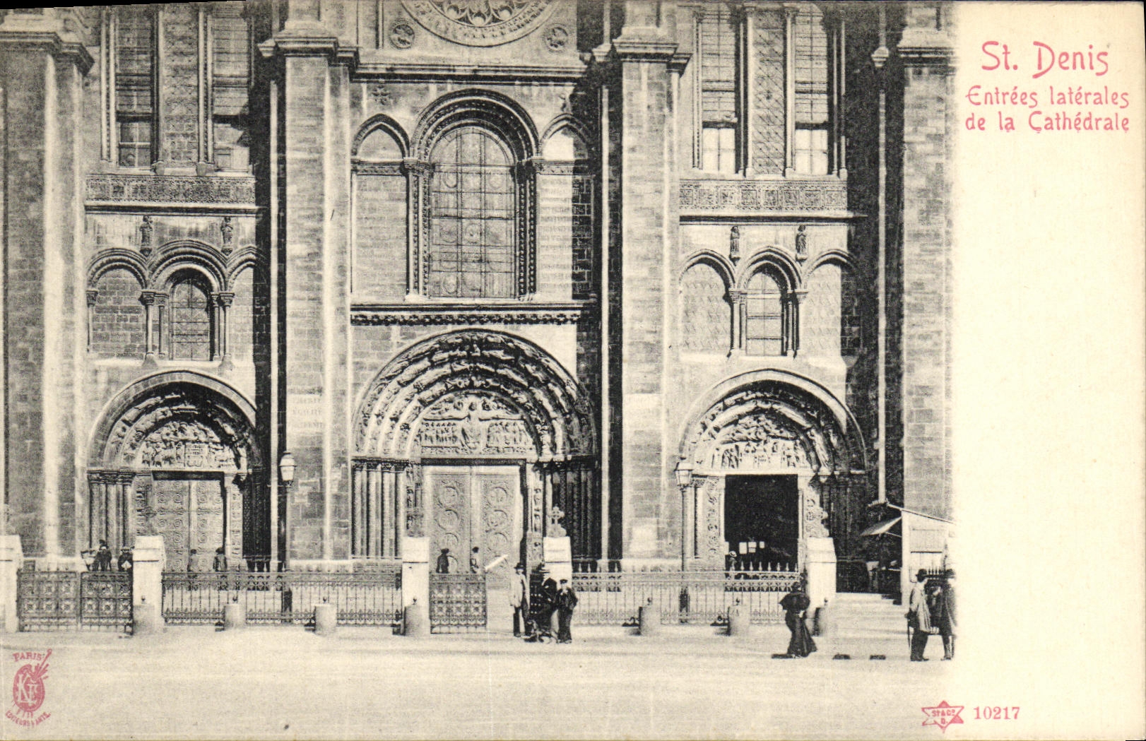 VINTAGE POSTCARD Holy Denis Entered Side of the Cathedral