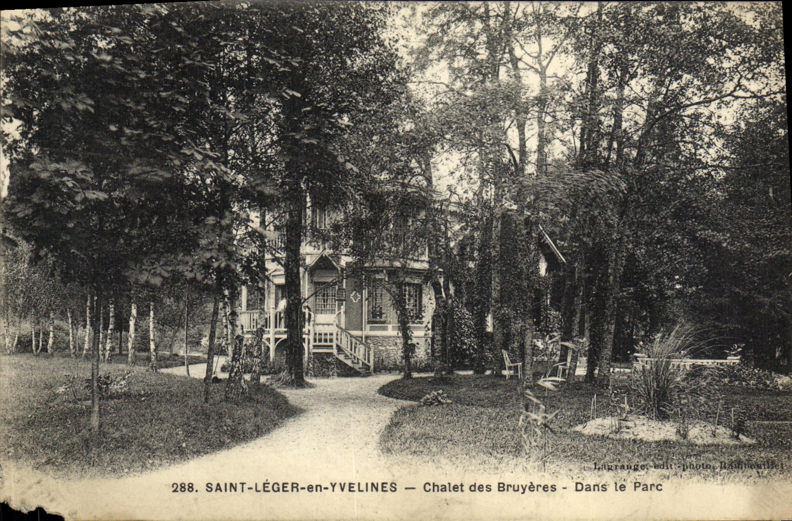 CPA Saint Leger en Yvelines Chalet des Bruyeres Dans le Parc