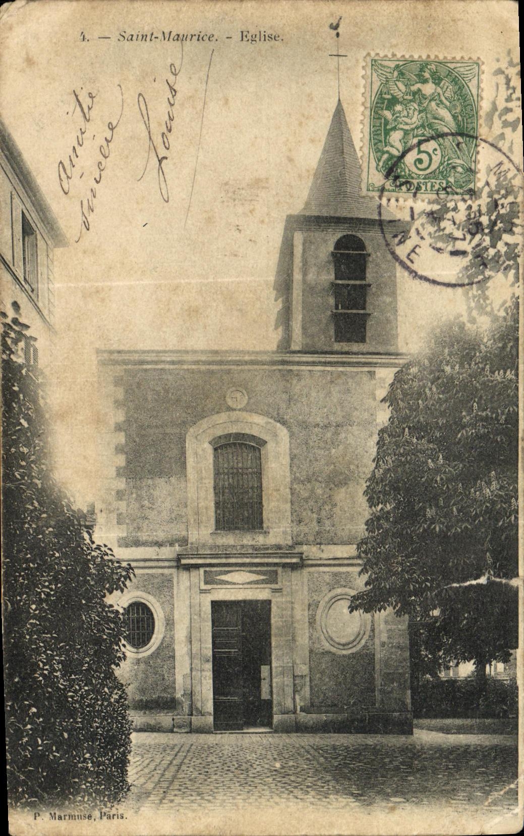 VINTAGE POSTCARD Holy Maurice Church