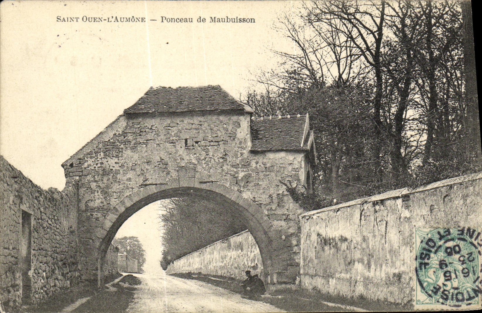 VINTAGE POSTCARD Holy Ouen L Alms Culvert of Maubuisson